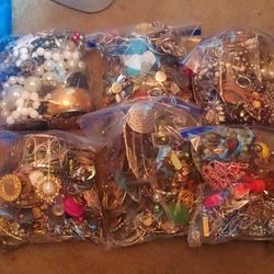 Six Bags Of Jewelry