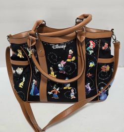 Bradford Exchange Disney “Carry The Magic” Tote Bag Faux Leather Handbag Purse
