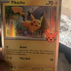 Pikachu Pokemon Card 