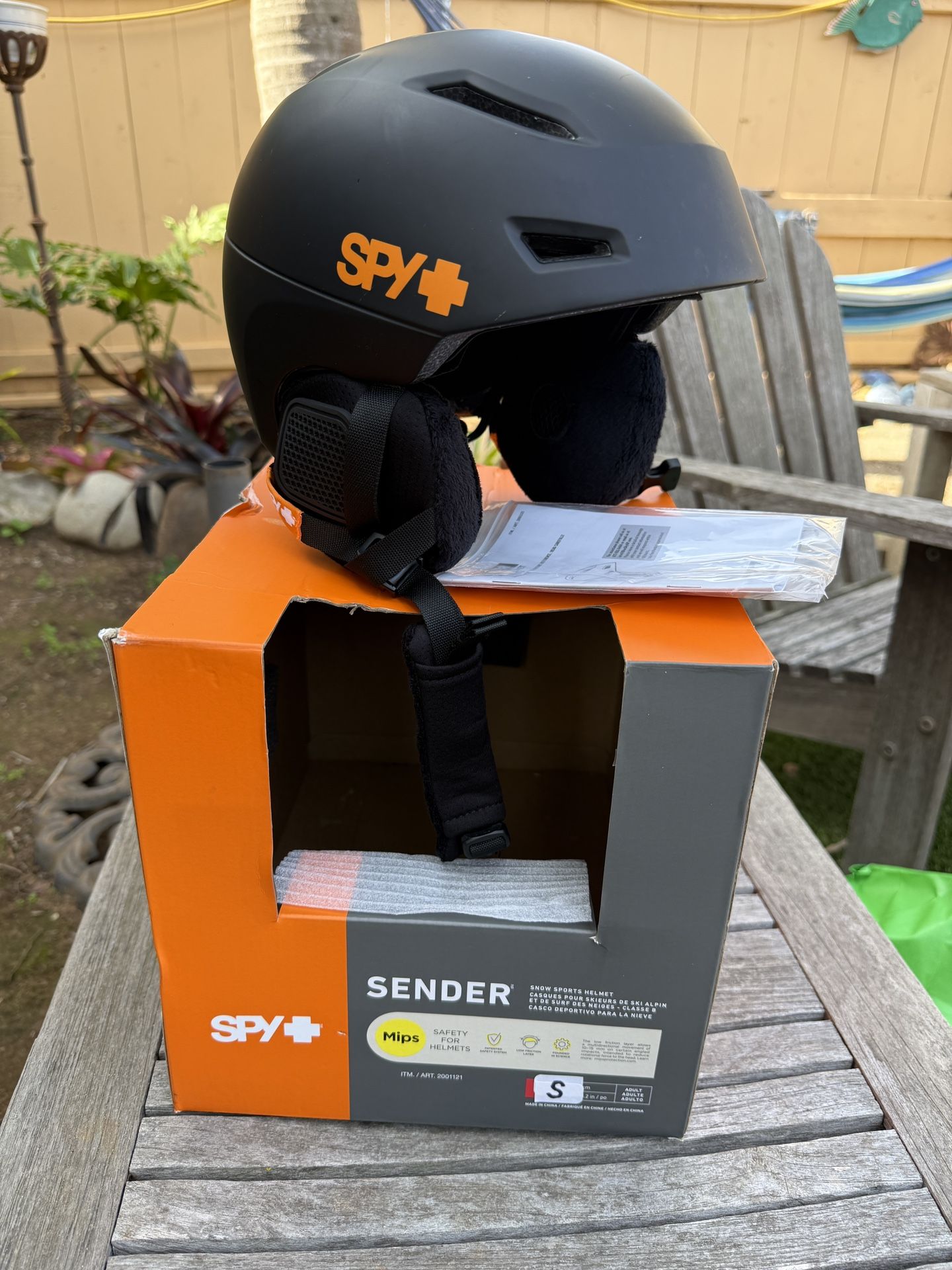 Spy + Sender Snow Sports Helmet Adult SMALL
