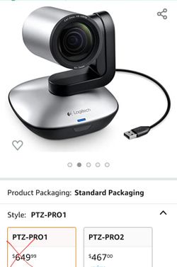 Brand New In Box Logitech PTZ Pro 1 Camera