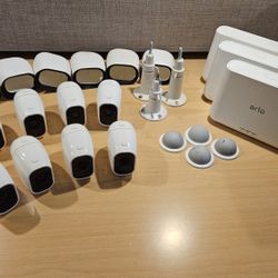 Arlo Pro 2 : 9-Camera Indoor/Outdoor Wireless 1080p Security Camera System - White