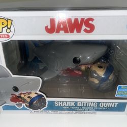 Funko Pop! Vinyl Super 6": Jaws - Shark Biting Quint (6 inch) - Entertainment...