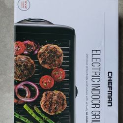  Chefman Electric Indoor Grill (Unused) Retails 40+tax