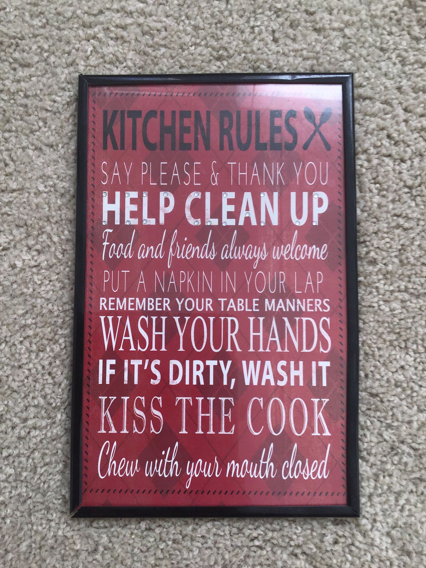 Kitchen Wall Sign