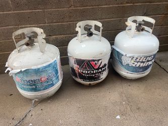 Propane Tanks $25 Each (AmeriGas, Lava, Blue Rhino)