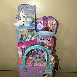 Girls Frozen Croc Basket