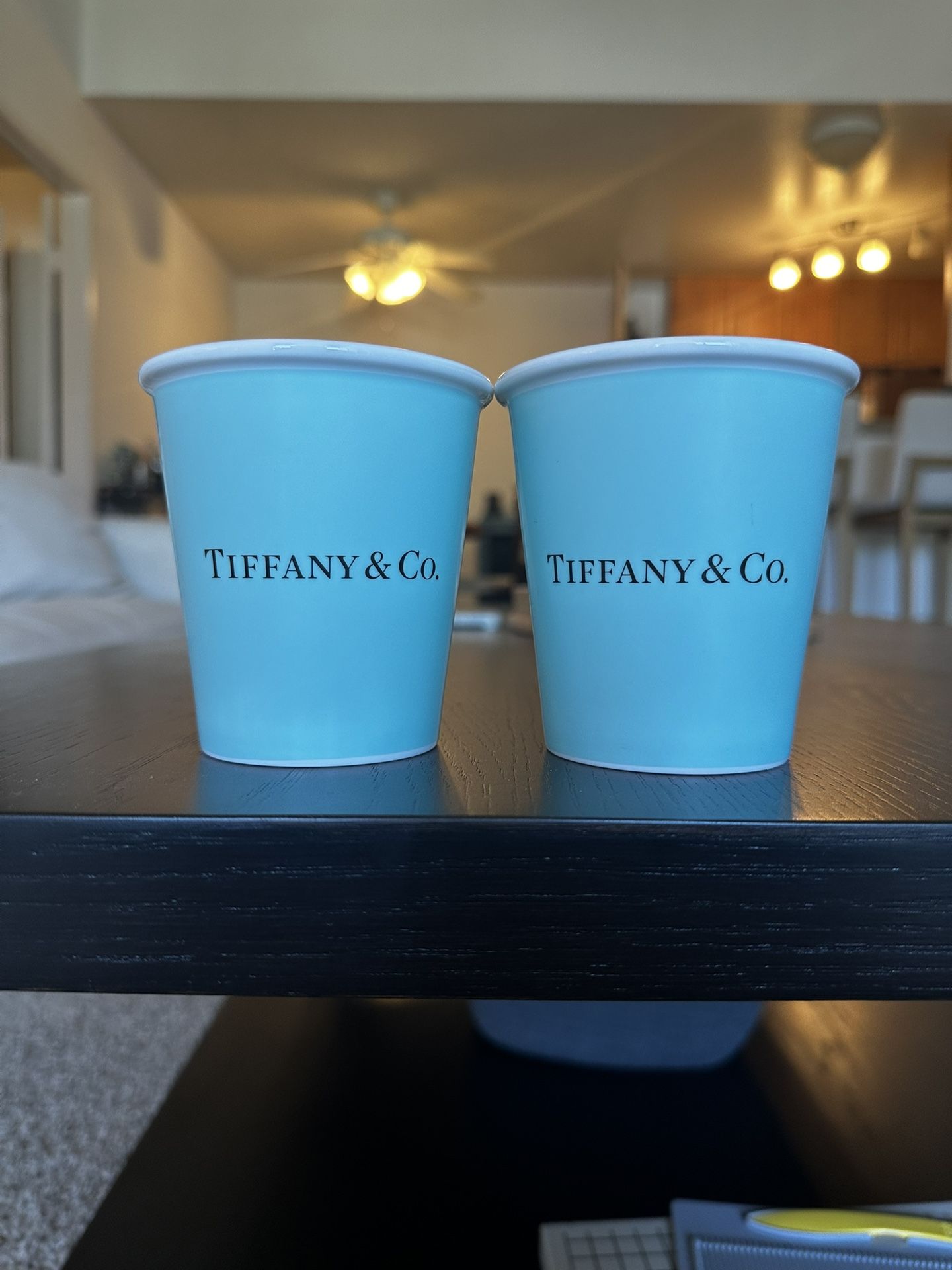 Tiffany & Co - Fine China Coffee Cups (set of 2)