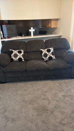 Fluffy love seat sofa