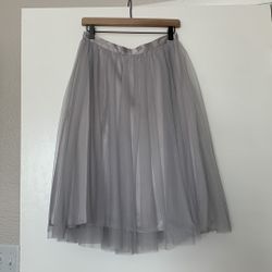Silver Tule Skirt