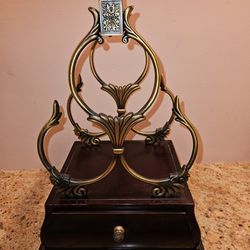 Three Bottles Wine Rack With Drawer