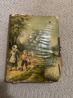 Antique Victorian Photo Album - Empty, Cabinet Card Size