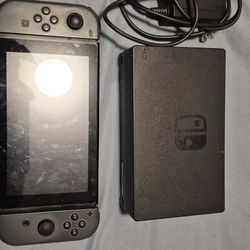 Nintendo switch, dock, and charger