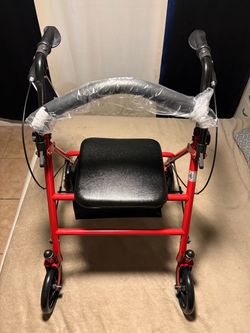 Walker with seat