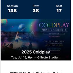 Codplay Ticket