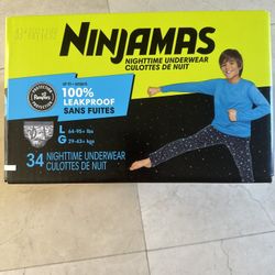Ninjamas Nighttime Underwear Size L