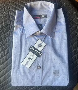 J. Ferrar Stretch Slim Dress Shirt Size Medium