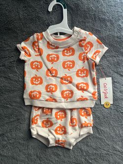 Cat & Hack Pumpkin Baby Outfit