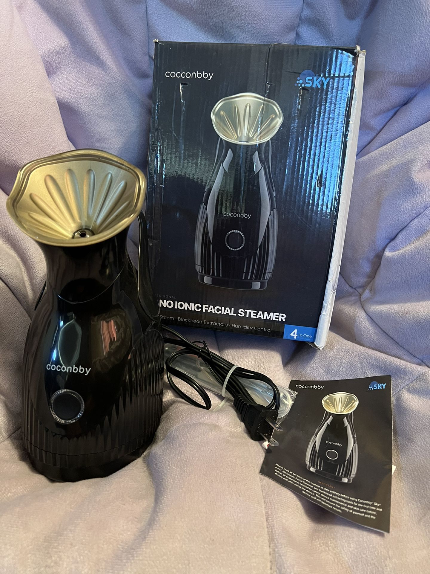 New Cocconbby Nano ionic 4 In 1 Facial Steamer 