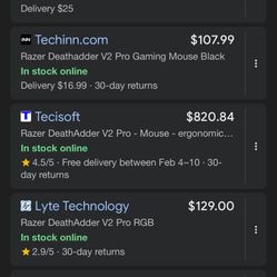 Razer Deathadder V2 Pro gaming mouse