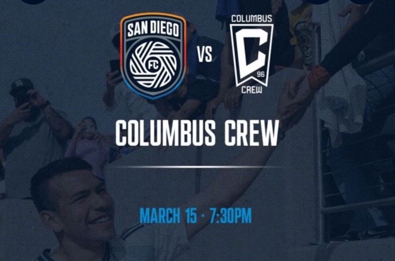SDFC Vs Columbus Crew 3/15