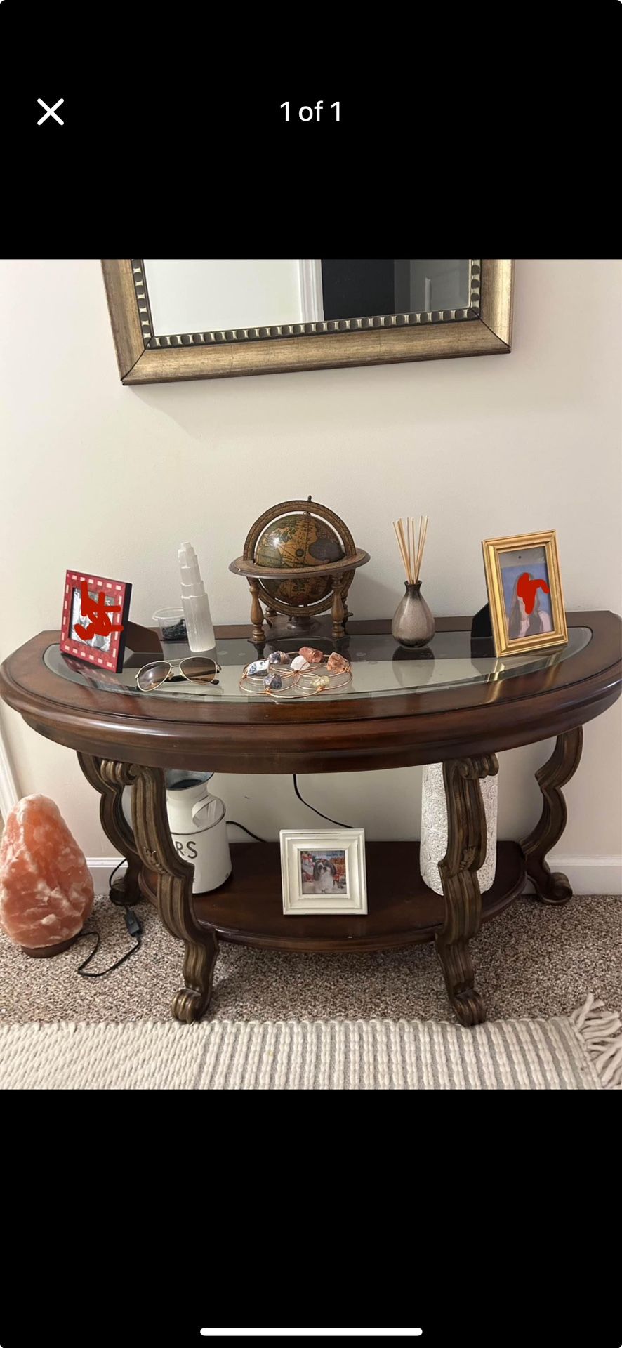 Real Wood Entryway Table