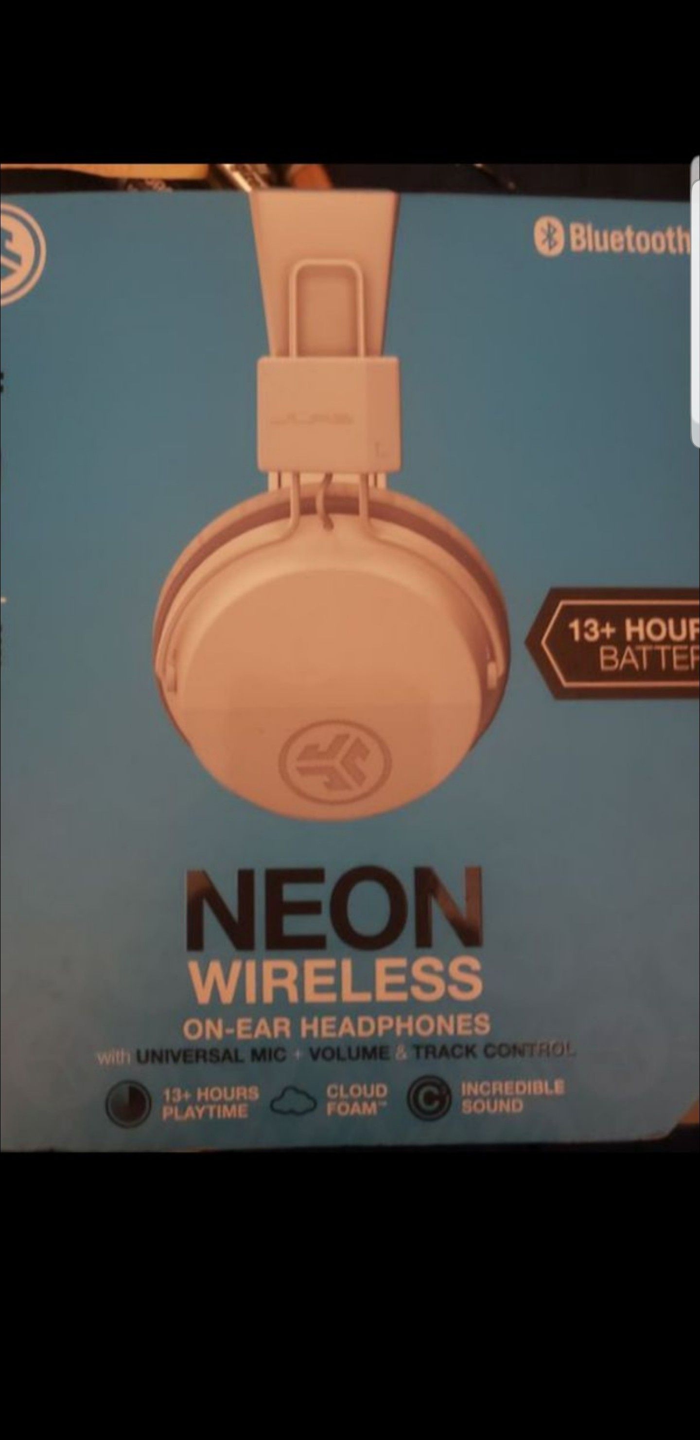 Neon ear headphones