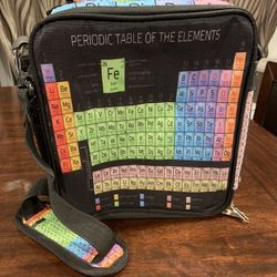 Periodic Table Chemistry Insulated Zip-up Lunch bag