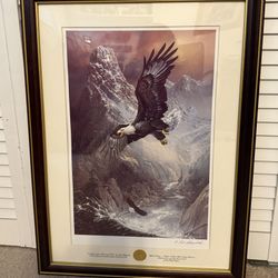 Mint Condition, Save The Eagle “Proud And Free” Signed By Ted Blaylock 