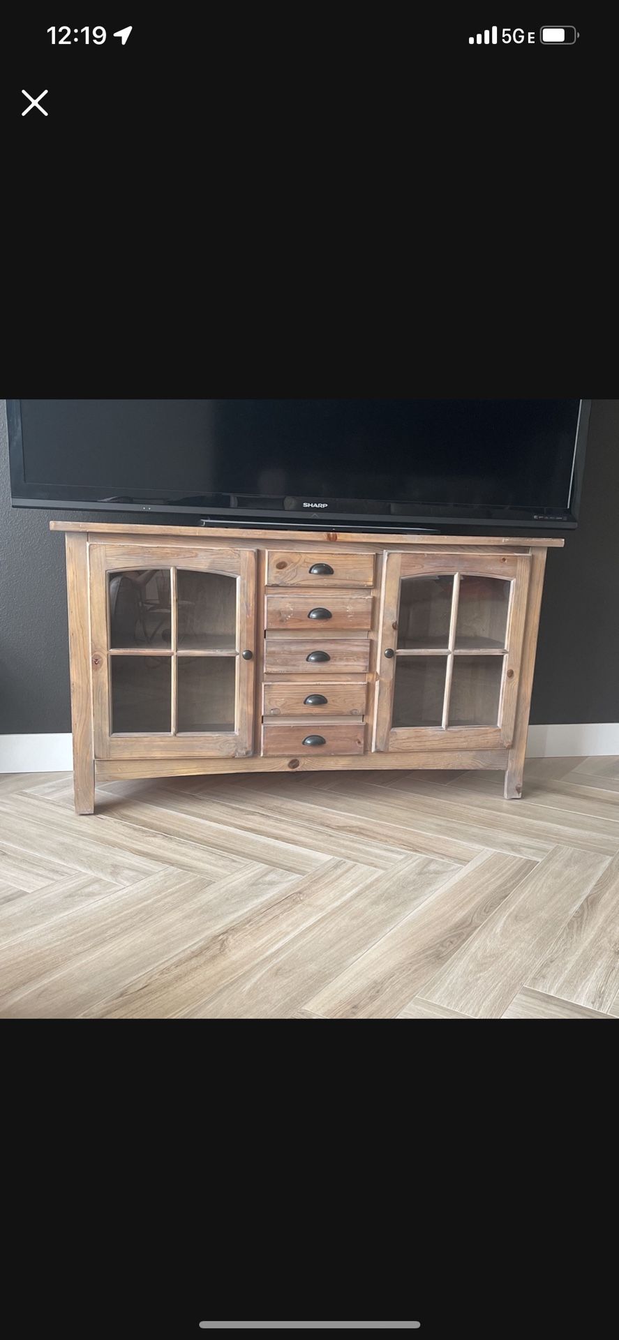 Solid Wood TV Storage Stand