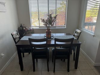 Dark Brown Dining Table