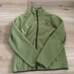 Disney green fleece jacket 