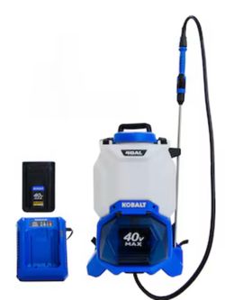 Kobalt 4-Gallons 40-volt Lithium-ion Battery Operated Backpack Sprayer with Battery and Charger