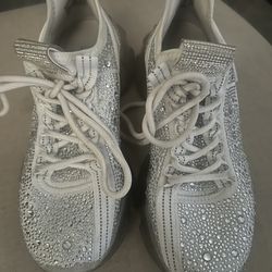 Steve Madden rhinestone tennis shoes