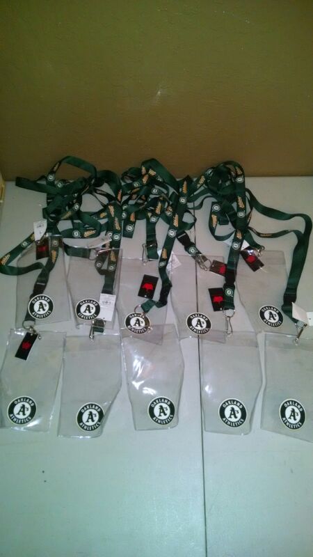 (10) Oakland A's Lanyards w/Ticket Holder. Brand new w/tags. Never used. (10) for $24.