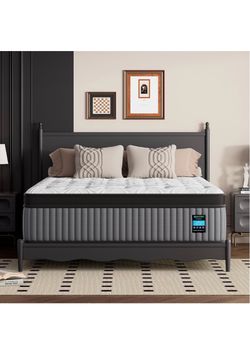 Queen size bed frame and mattress