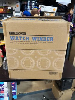[127]. Automatic Watch Winder Vertical Premium Walnut Watch Winders Box with 6+4 Slot Adjustable Upgraded Watch Pillows for Men’s and Lady’s Watches