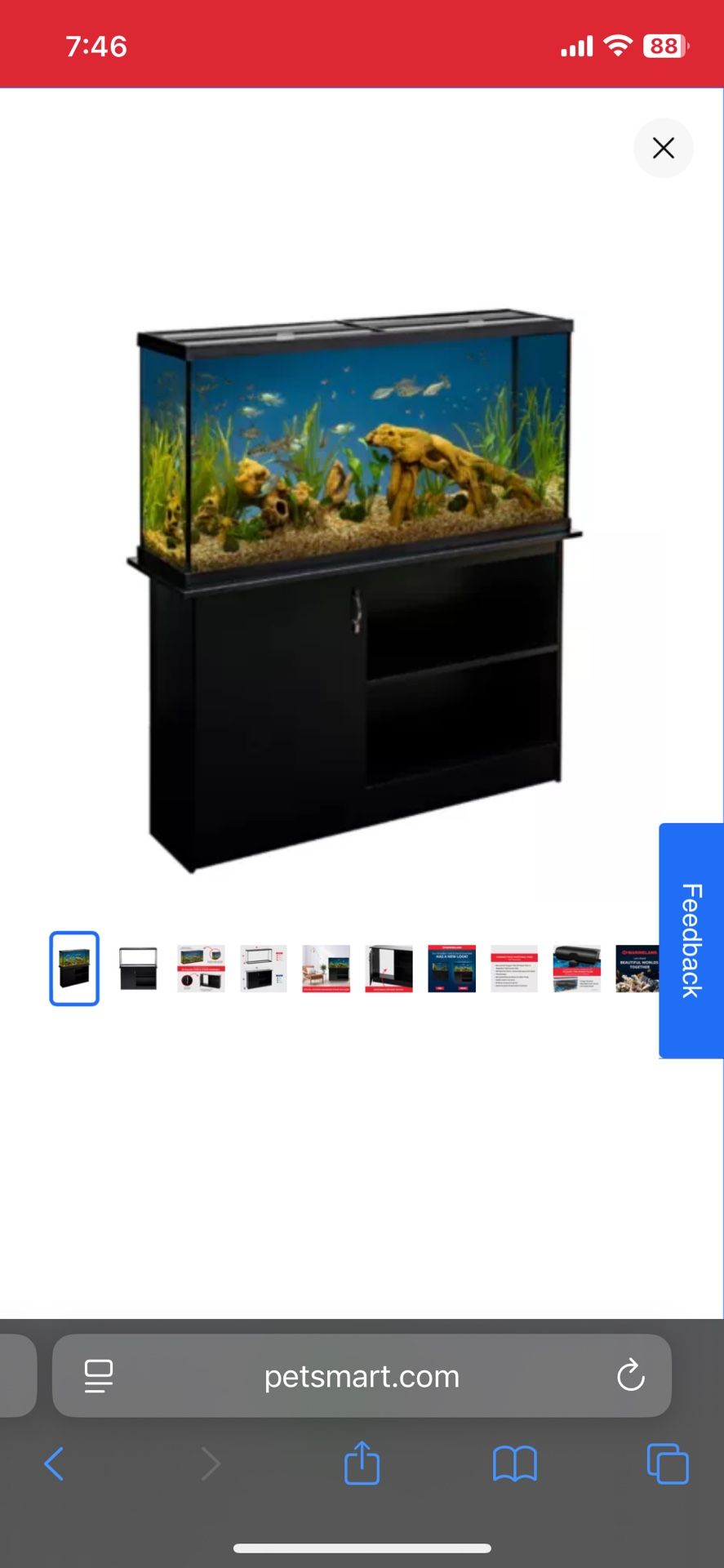 Fish Tank With Accessories 