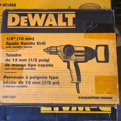 DEWALT 9 Amp 1/2 in. Spade Handle Drill Concrete Mud Mixer #6023