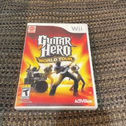 Guitar, Hero, World Tour, Wii Game.