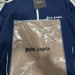 Palm Angels Medium Blue Track Jacket – Authentic – Size [medium]
