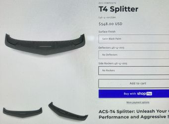 Camaro Front Splitter - ACS Composite - GEN 5