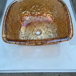 Beautiful Translucent Orange Sink