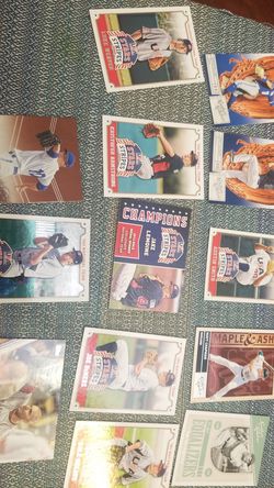 13 baseball cards