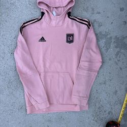 Pink and black LAFC Adidas hoodie size Medium