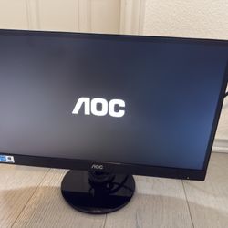 AOC 2217V 22" LCD Widescreen Monitor 1680 x 1050 DVI VGA