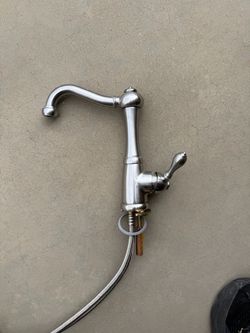 Brushed Nickel wet bar or small sink faucet