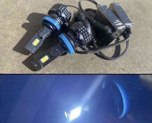 H11 6500K BRIGHT WHITE 32000 LUMENS CSP CHIP LED LIGHTS $45