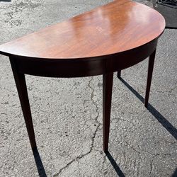 Antique half circle hallway Table