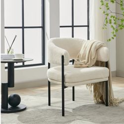 New Ivory Sherpa Accent Chair